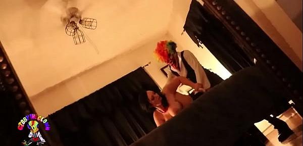  Gibby The Clown fucks Mandi May in a sex dungeon